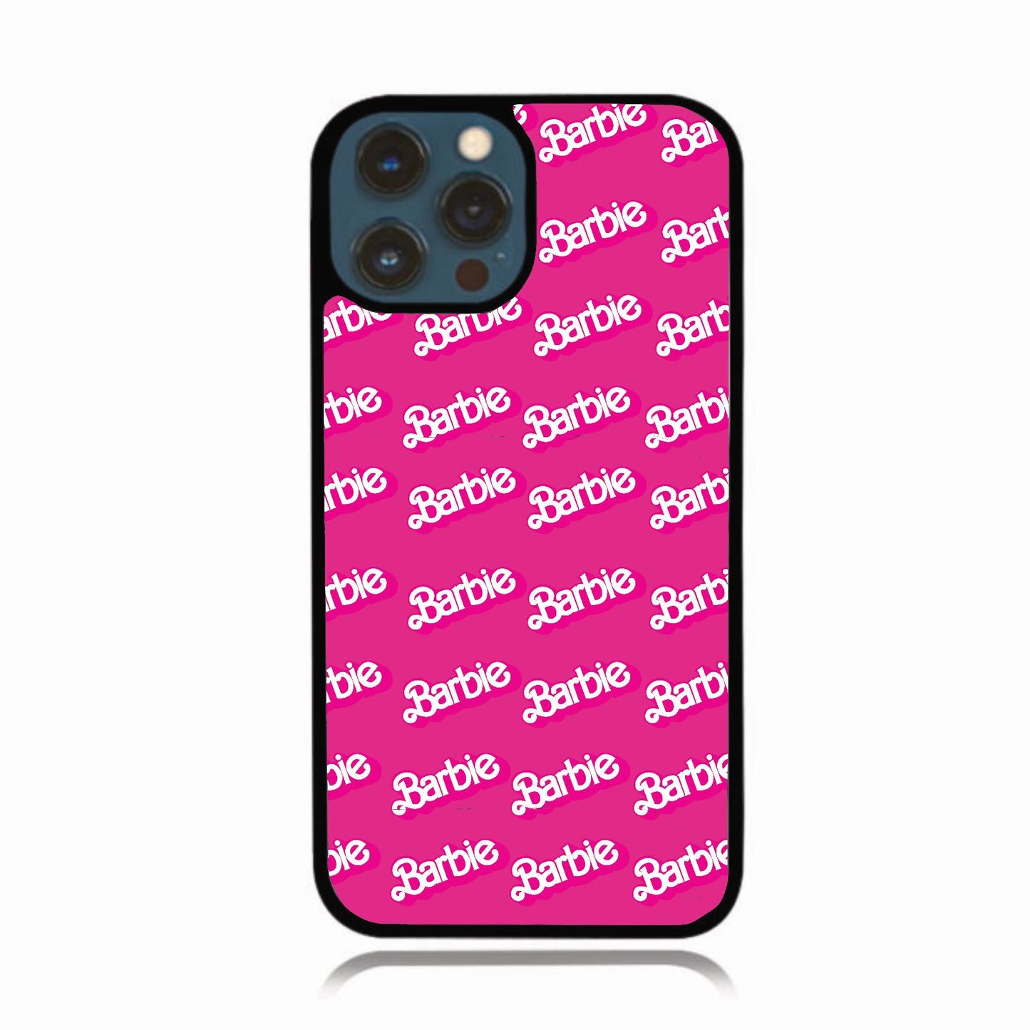 Dark Pink Barbie Logo Case