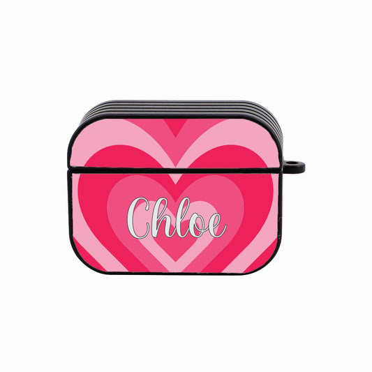 Personalised Heart Print Earphones Case