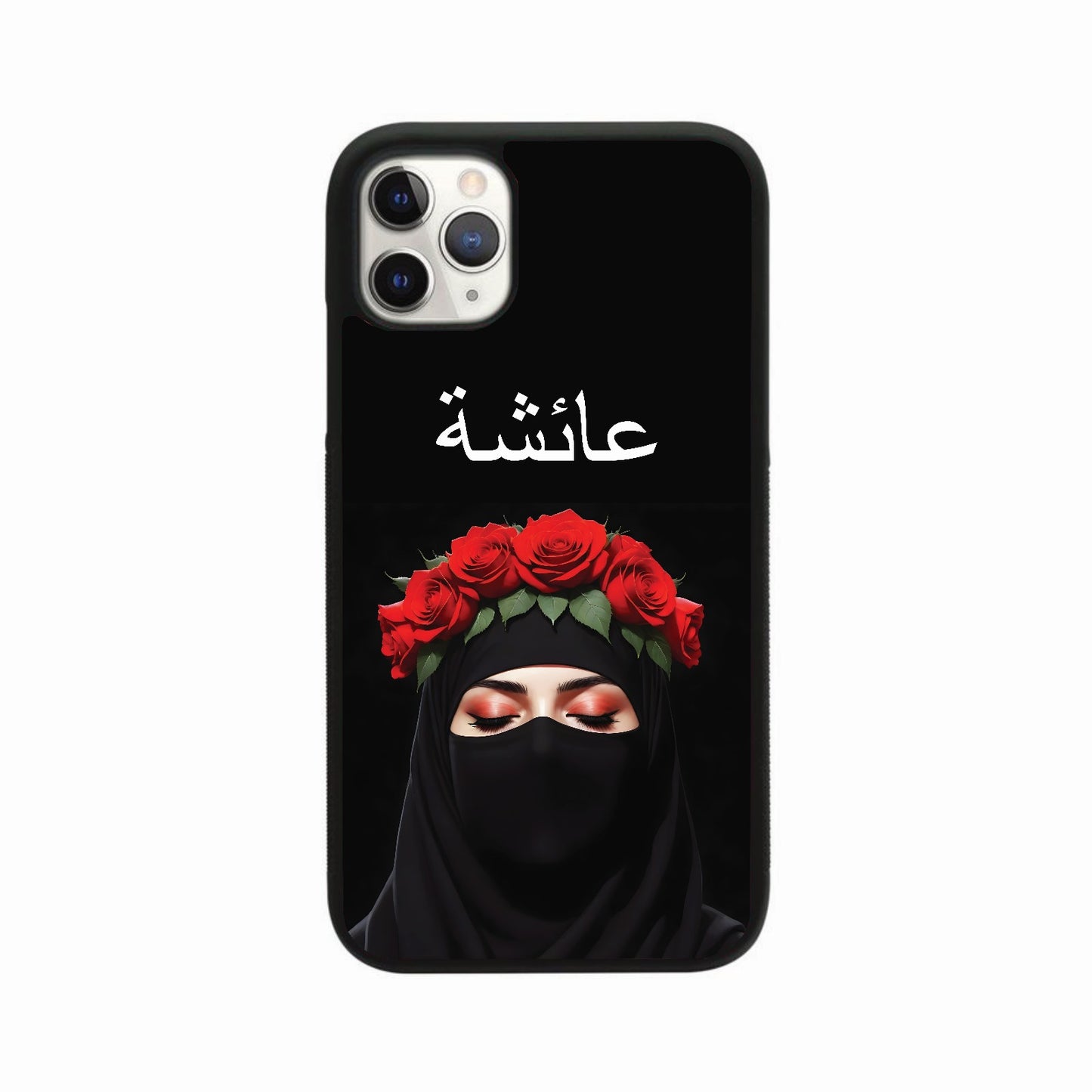 Hijab Case Red Rose Flower