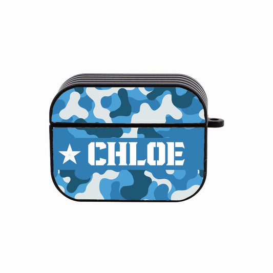 Personalised Camo Print Earphones Case
