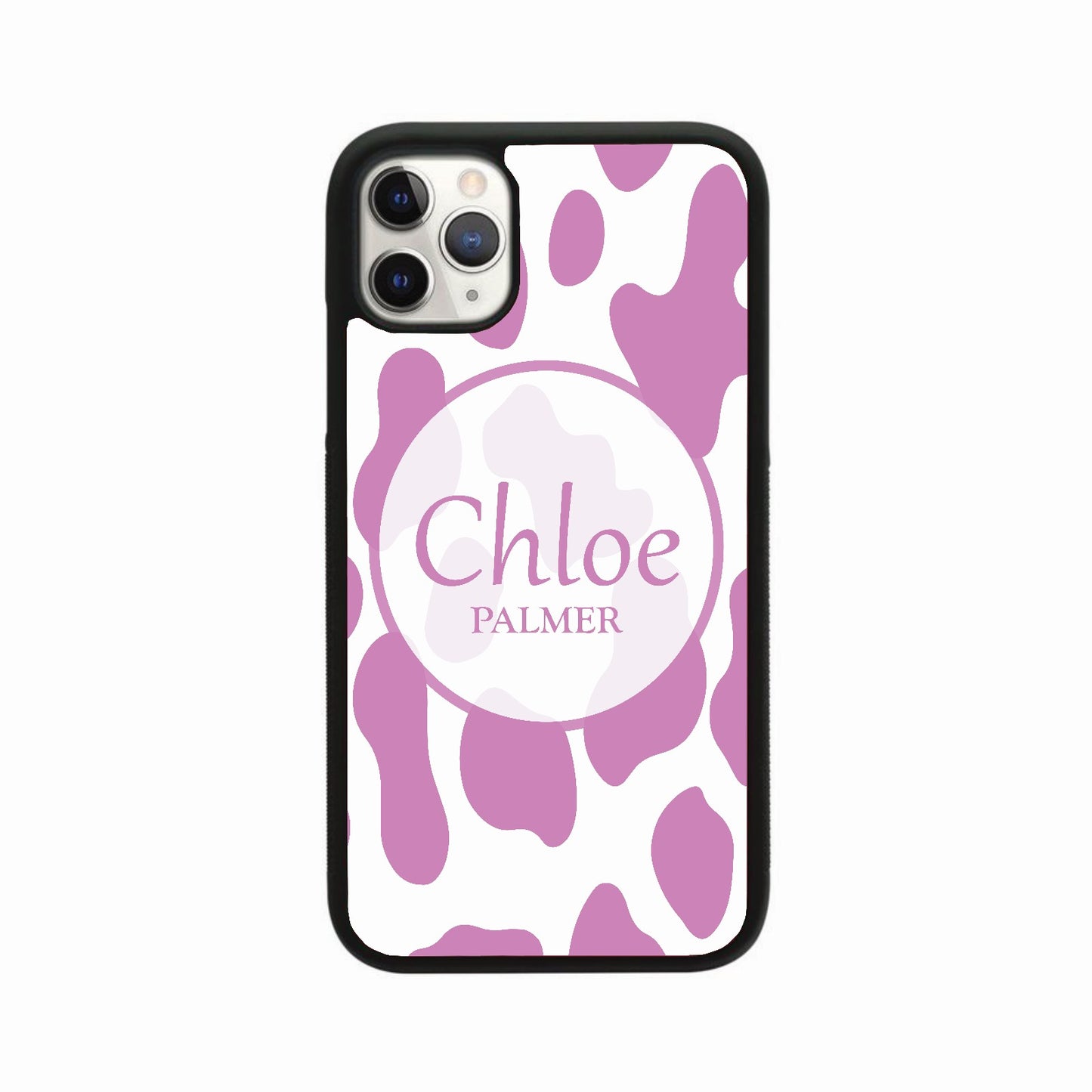 Personalised Circle Cow Print Case