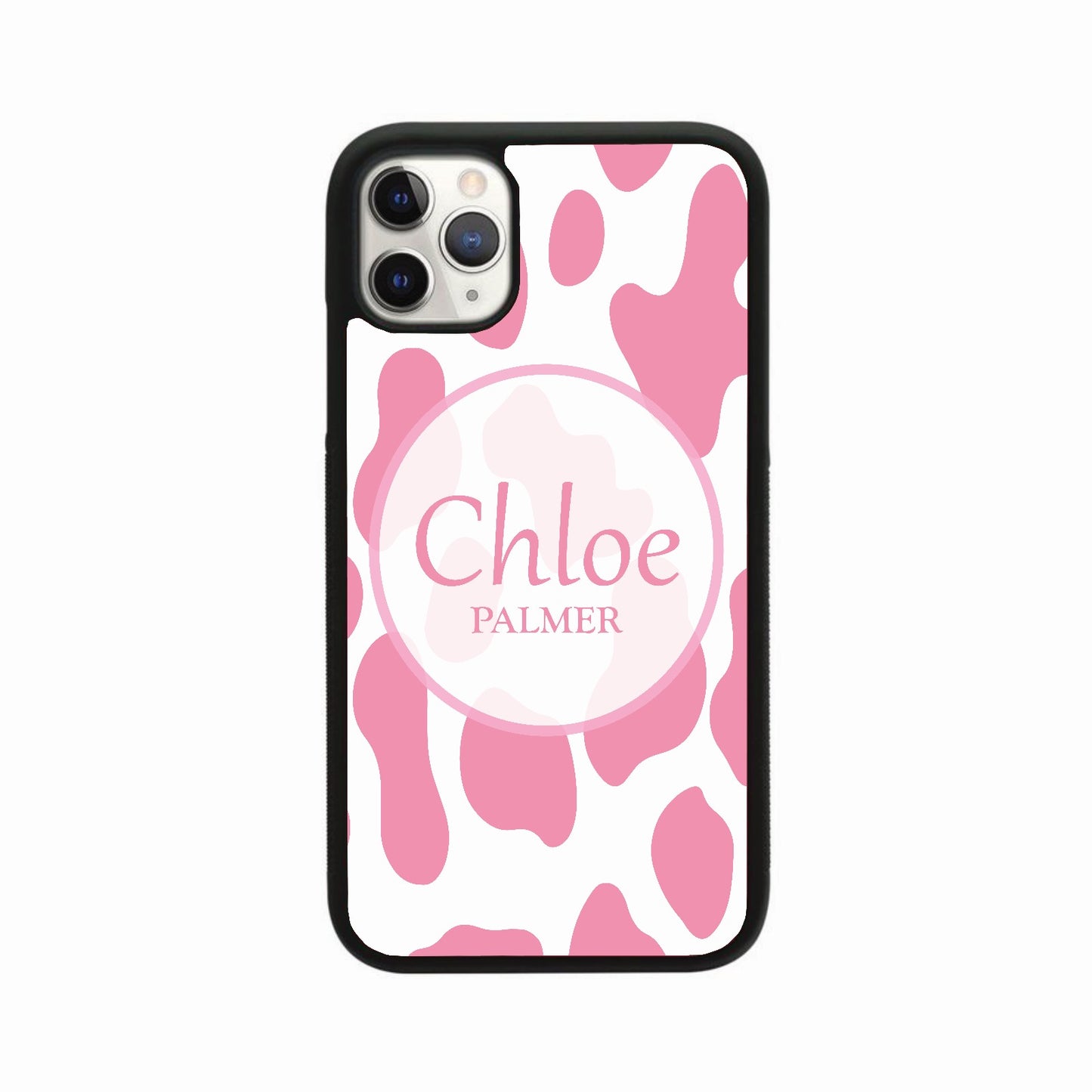 Personalised Circle Cow Print Case