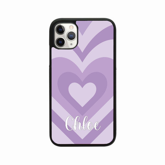 Personalised Heart Case - Violet
