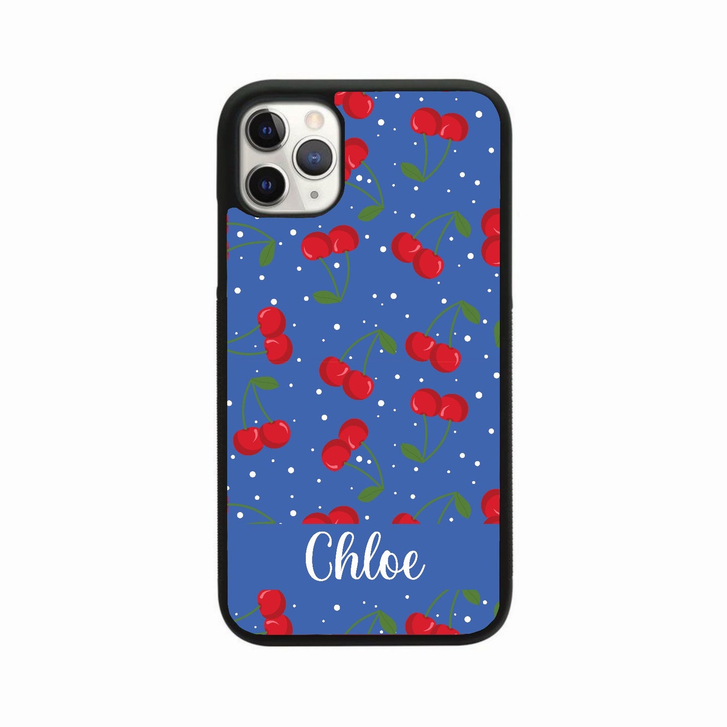 Blue Cherry Print Case
