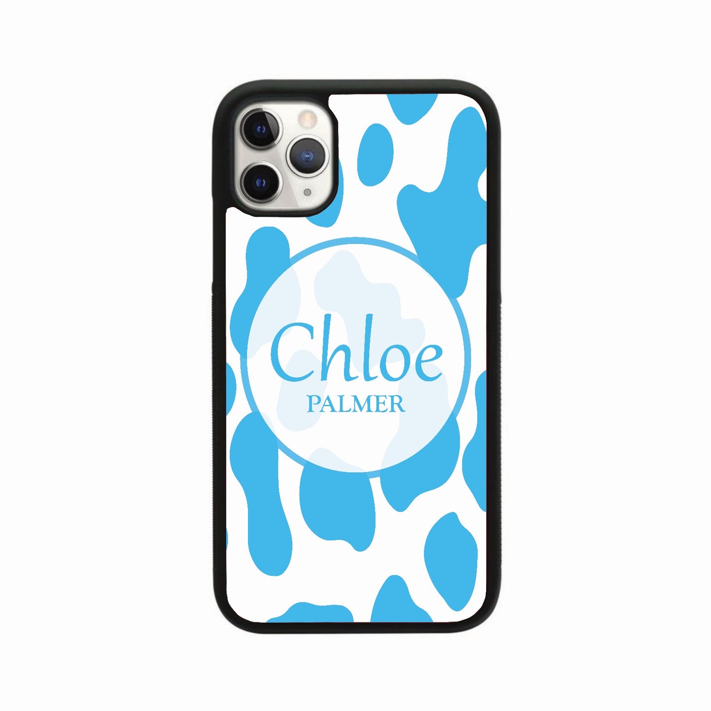 Personalised Circle Cow Print Case