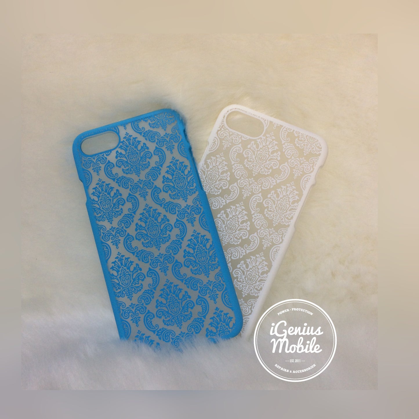 SALE - Blue Damask Case