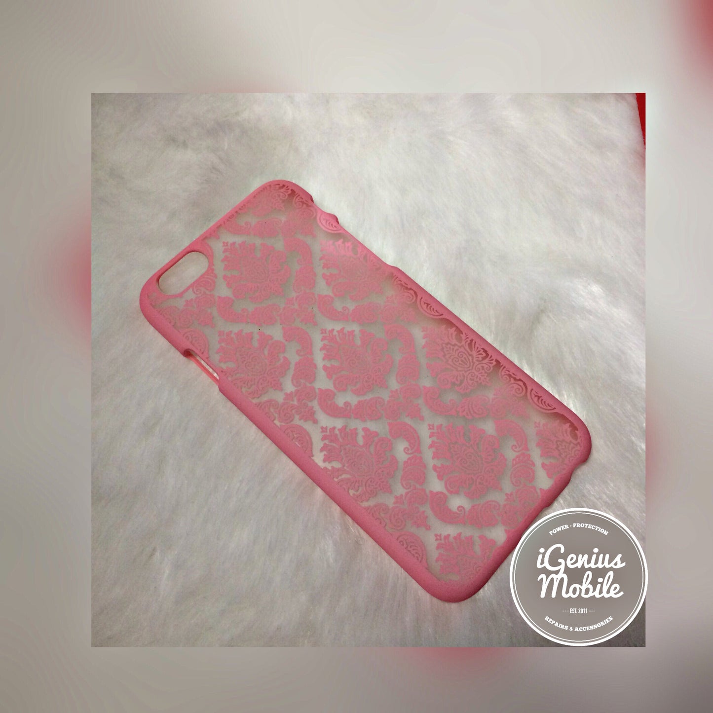 SALE - Light Pink Damask Case