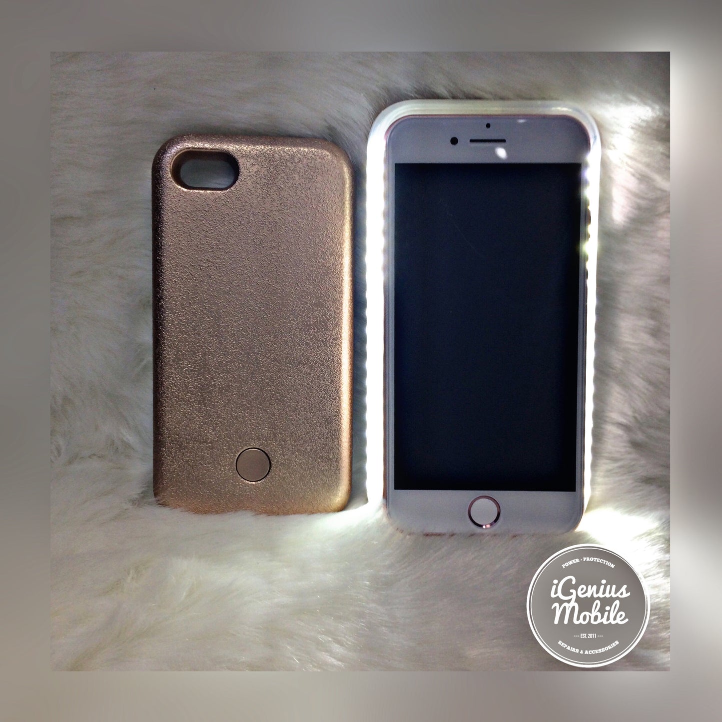 SALE - Gold Selfie Light Case