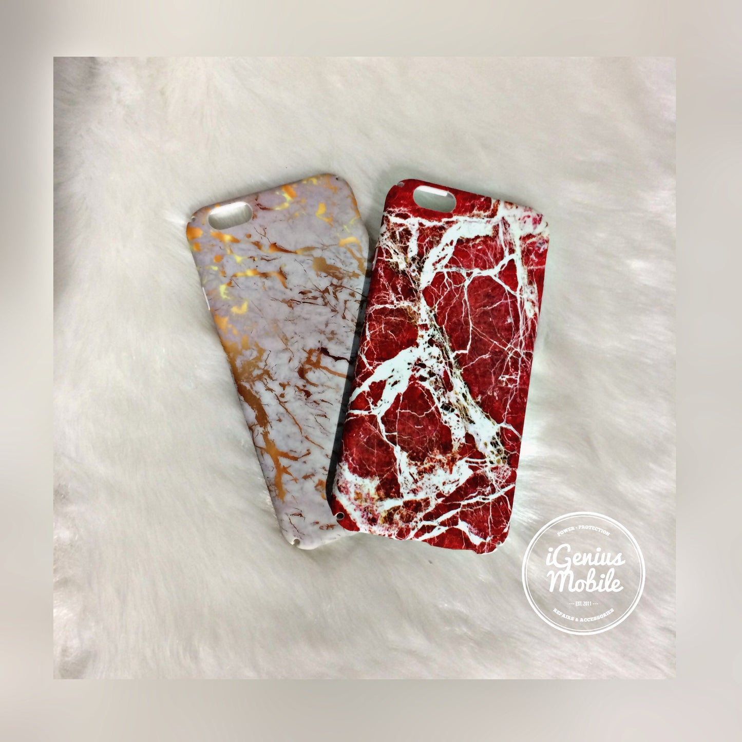 SALE - Gold Marble Case