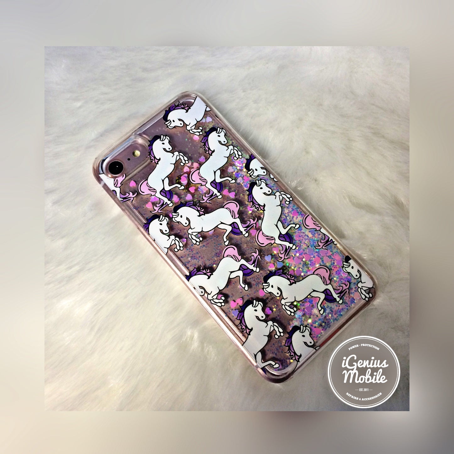 SALE - Unicorn Liquid Glitter Case