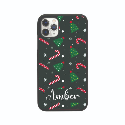 Christmas Tree Candy Cane Personalised Case