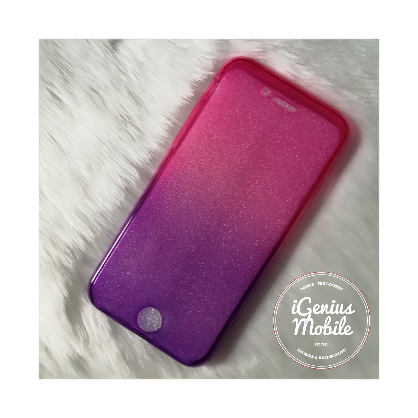 SALE - Shockproof Ombré Case (Silicone, Pink & Purple)