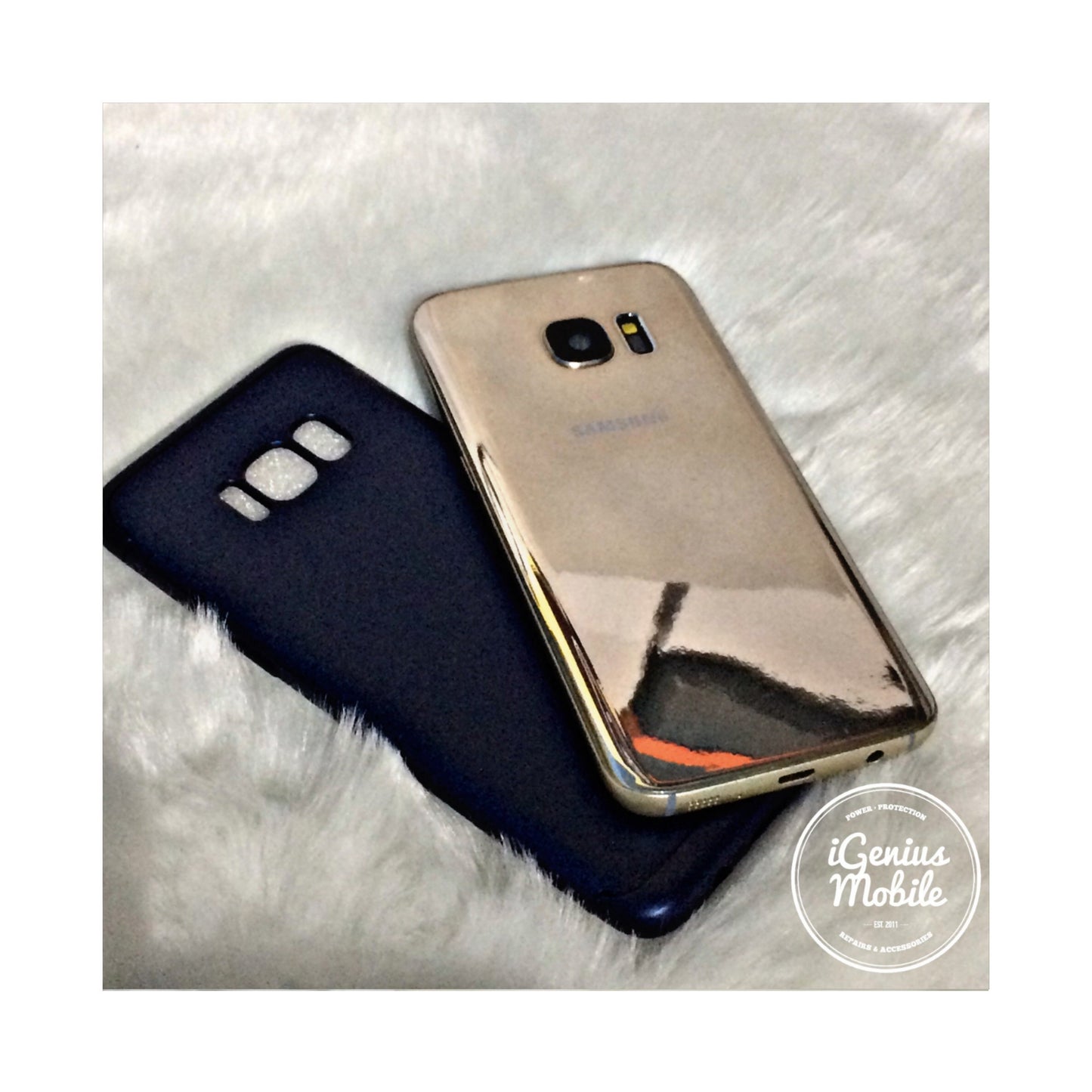 SALE - Navy Shockproof 360 Hardback case
