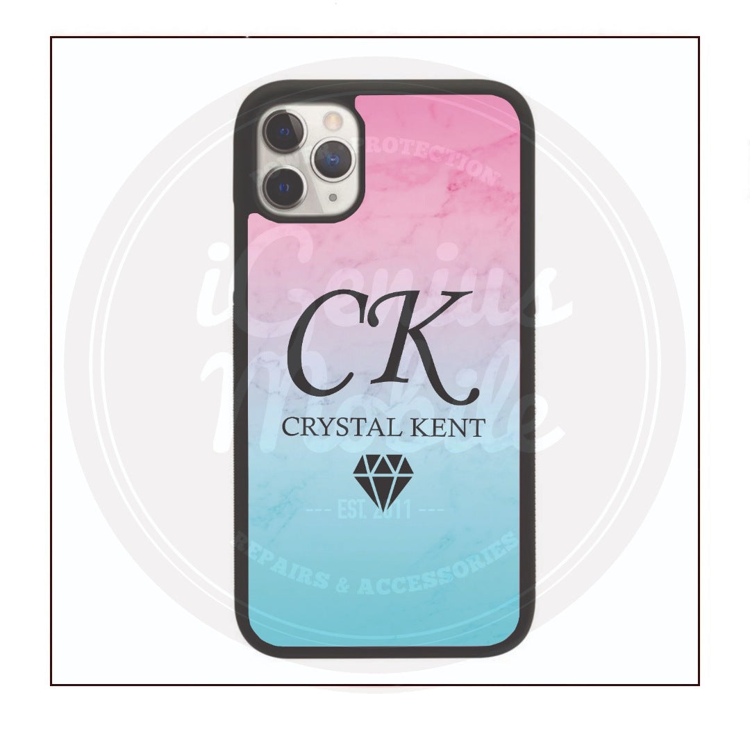 Pink Sea Diamond Full Name Case Personalised