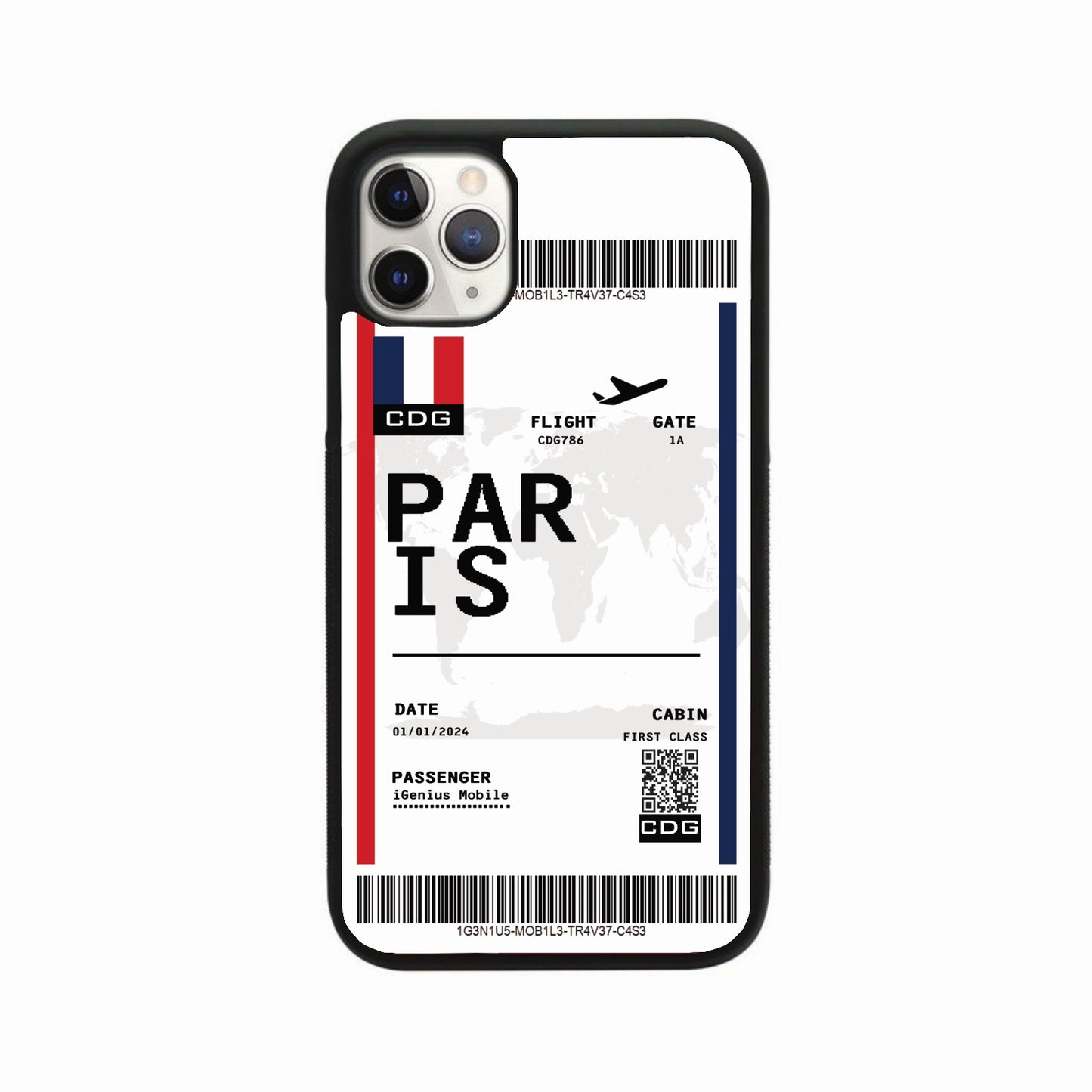 Personalised Travel Pass Phone Case - Paris