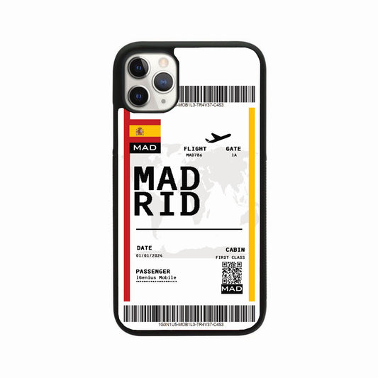 Personalised Travel Pass Phone Case - Madrid