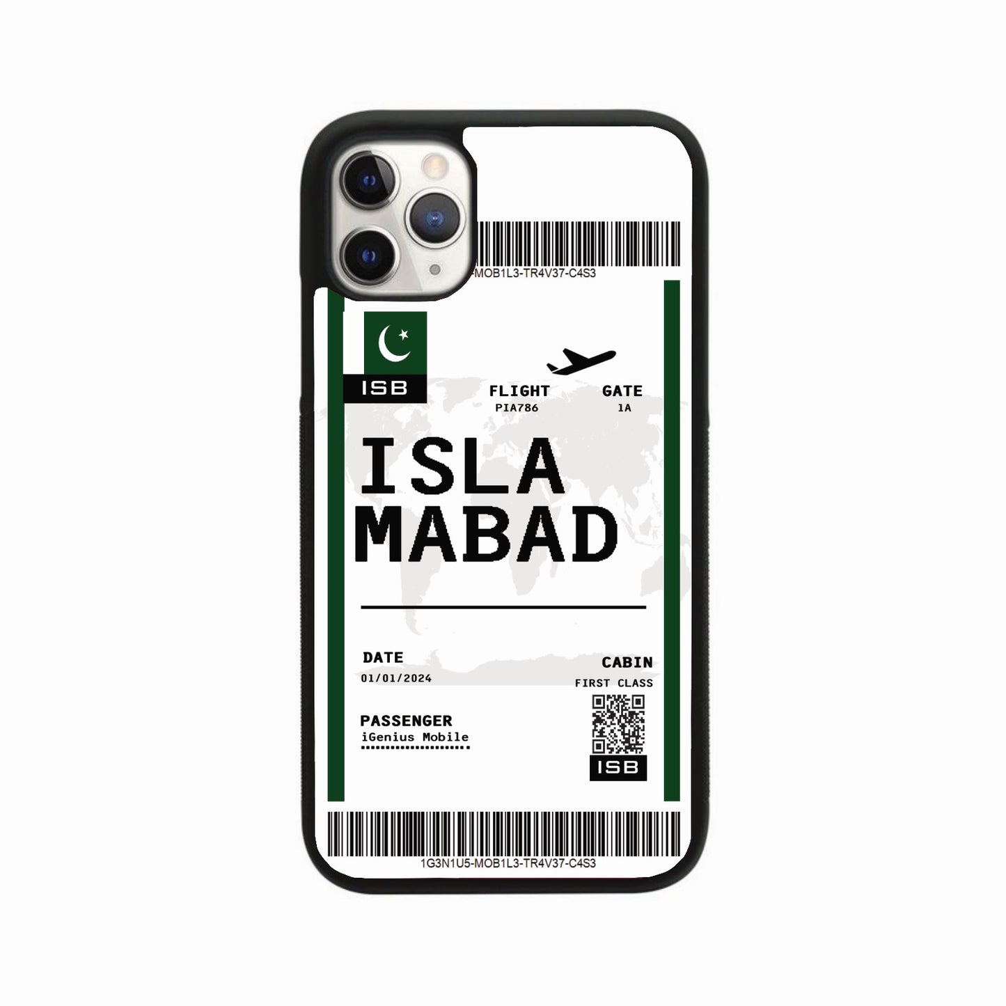 Personalised Travel Pass Phone Case - Islamabad