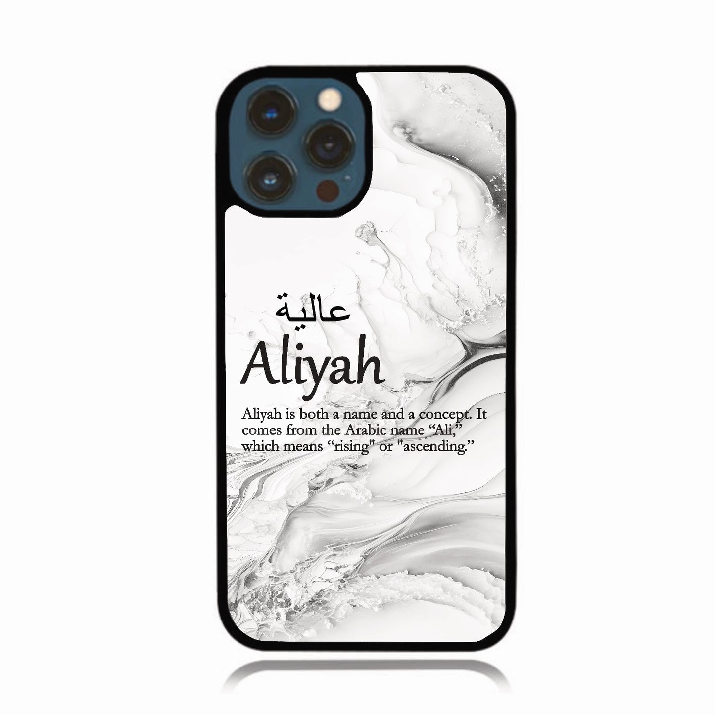 Arabic & English Personalised Case - White Marble