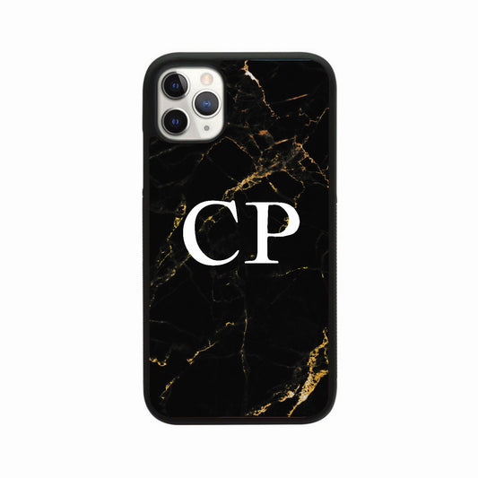 Personalised Gold/Black Marble Design
