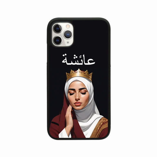 Burgandy Dress Gold Crown Hijabi Case