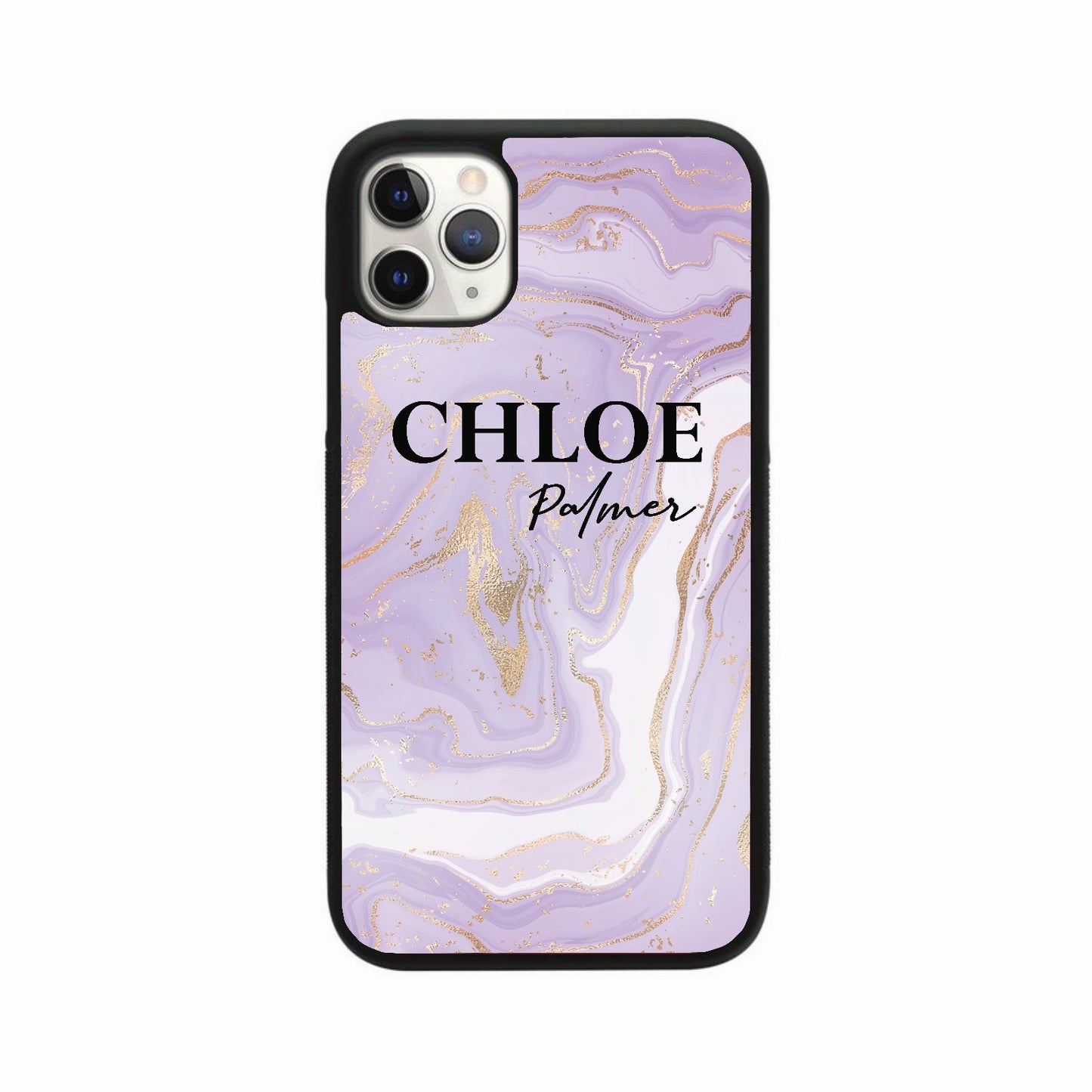 Liquid Marble Personalised Name Case - Lavender