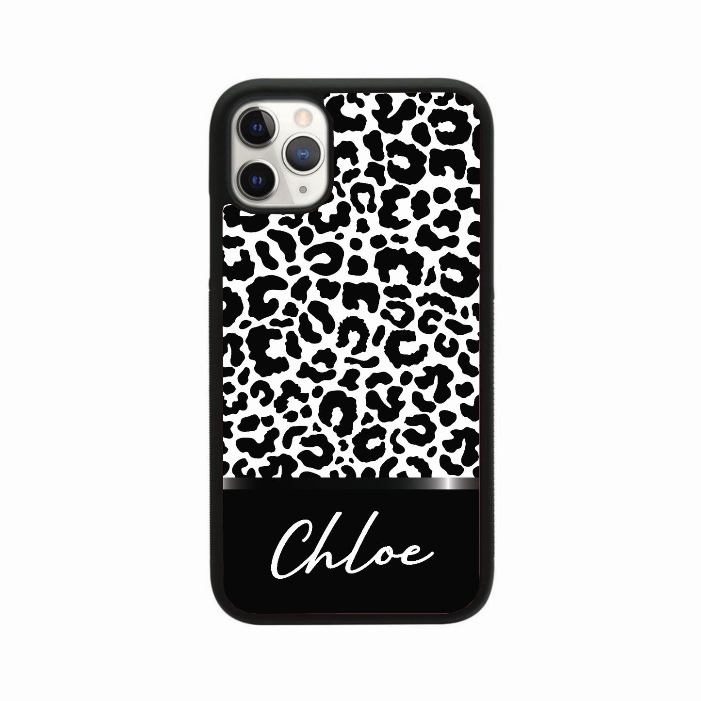 Black Leopard Bottom Square Personalised Case