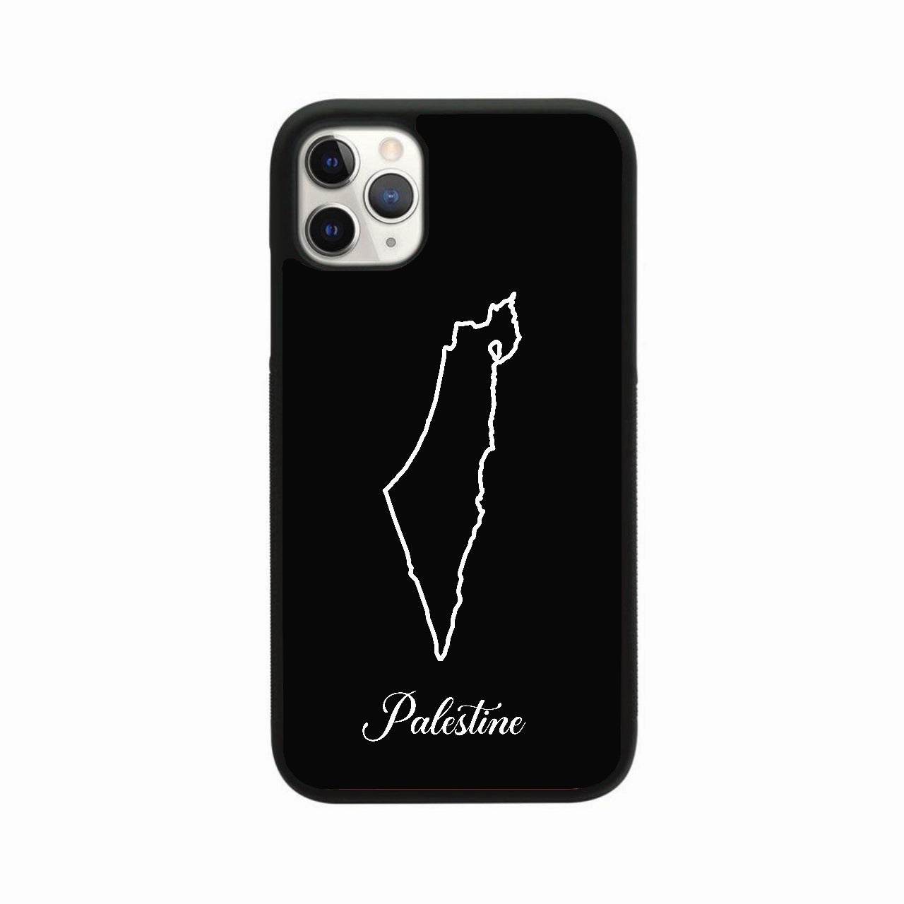 Palestine Map Case Black