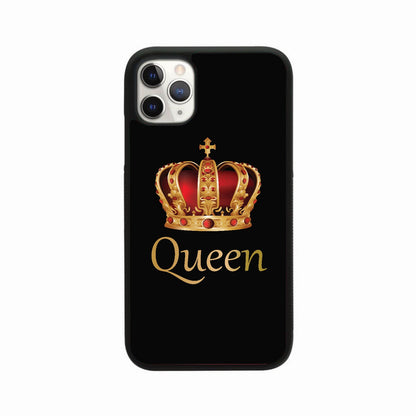 Black Royal King & Queen Couple Case