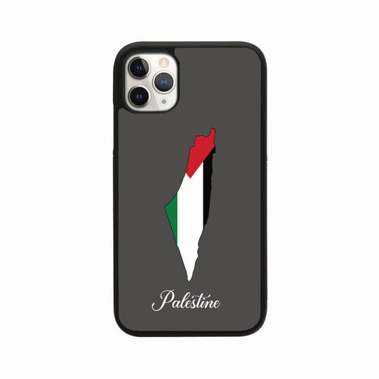 Palestine Map Case Grey