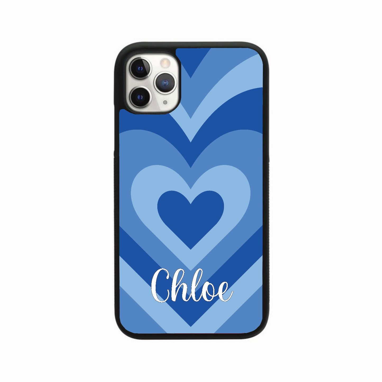 Personalised Heart Case - Blue