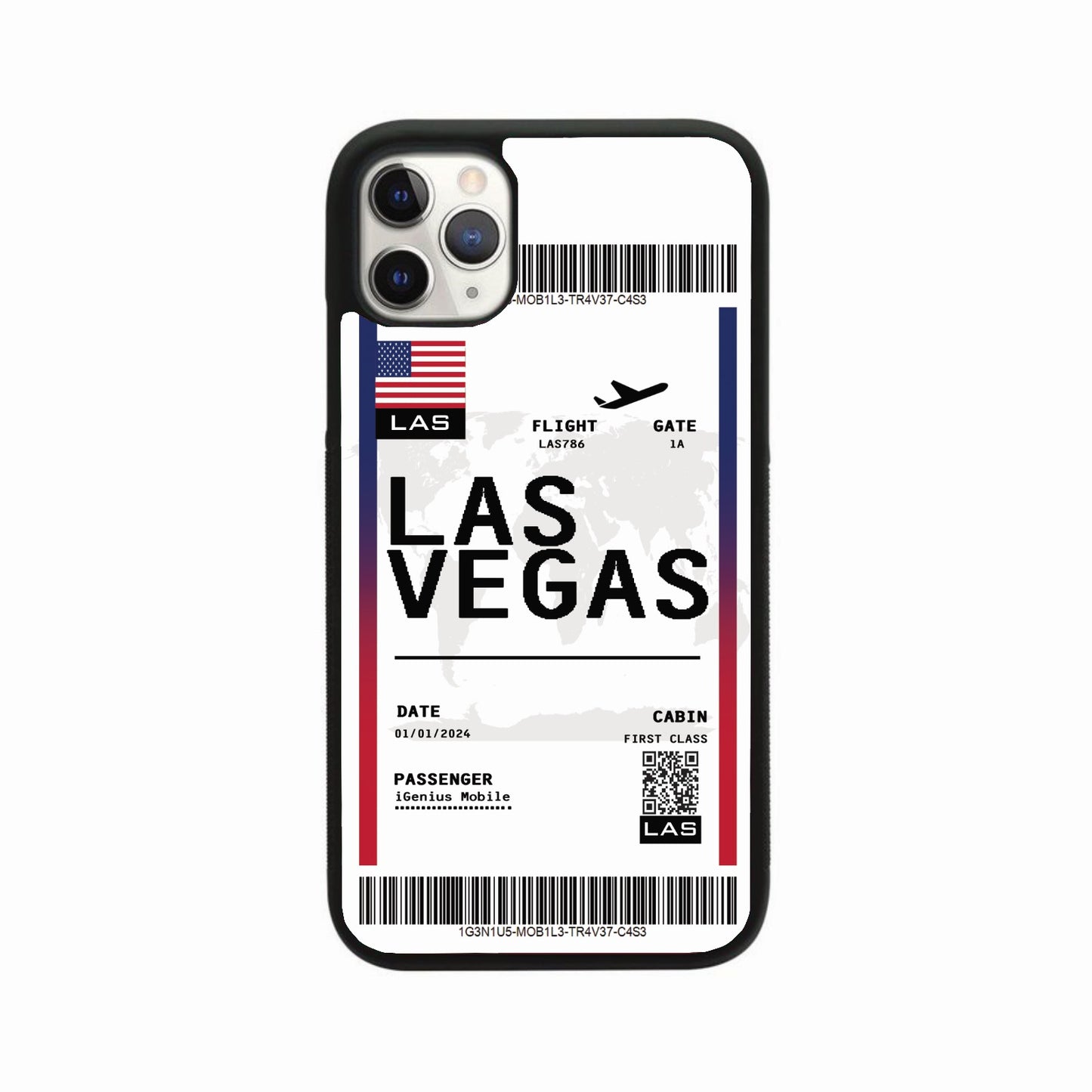 Personalised Travel Pass Phone Case - Las Vegas