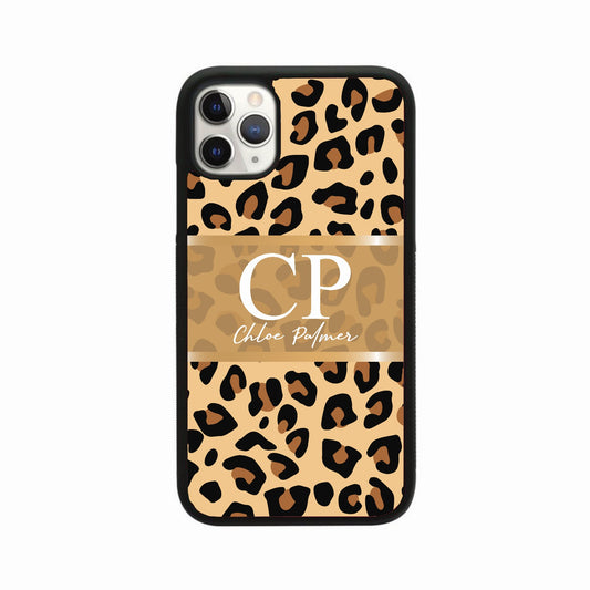 Brown Leopard Middle Square Personalised Case