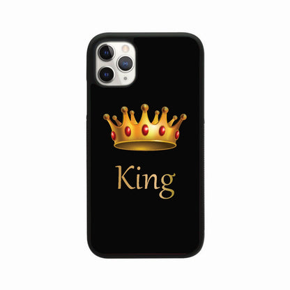 Black Royal King & Queen Couple Case