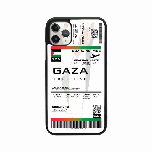 Personalised Boarding Pass Phone Case - Gaza