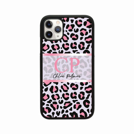 Pink Leopard Middle Square Personalised Case
