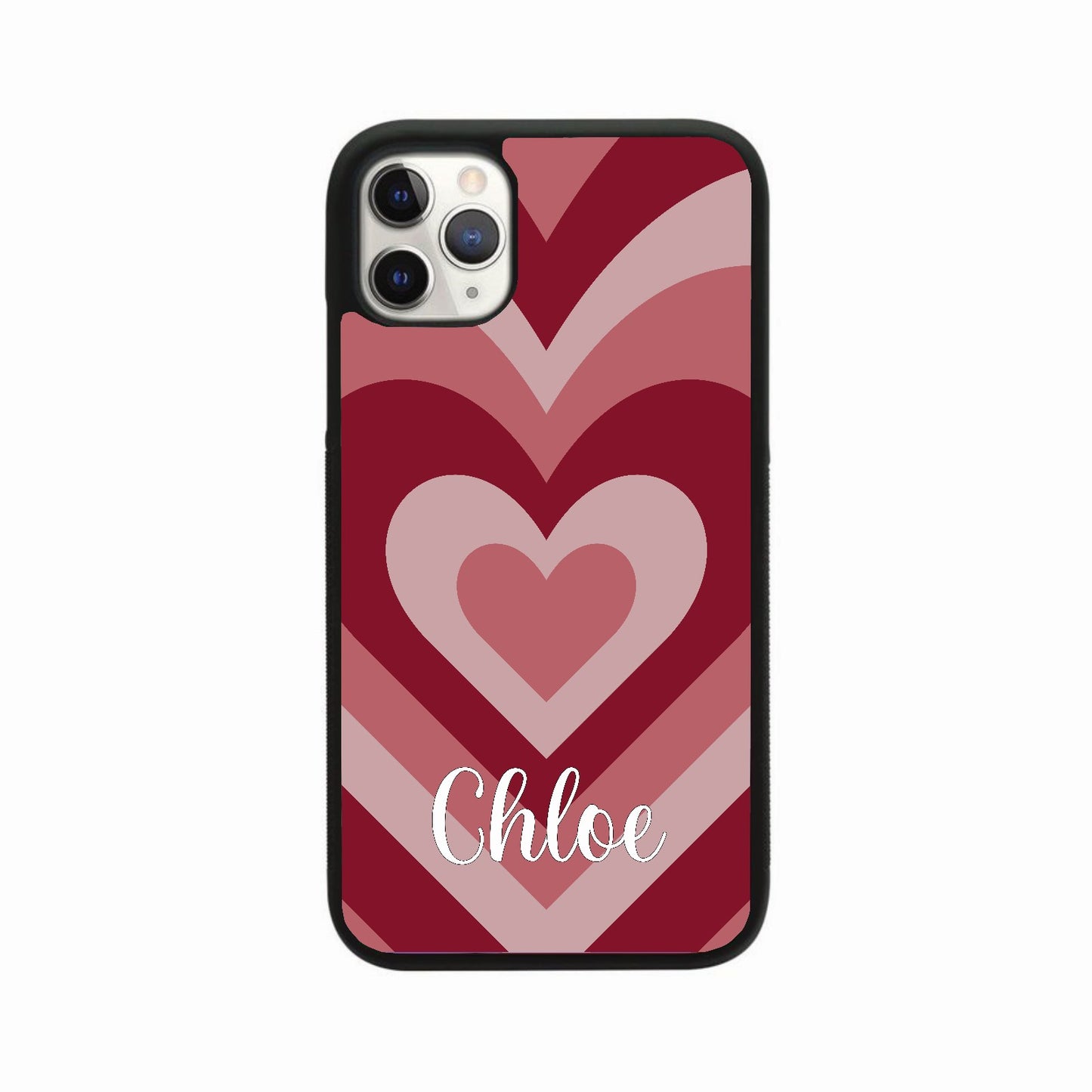 Personalised Heart Case - Red