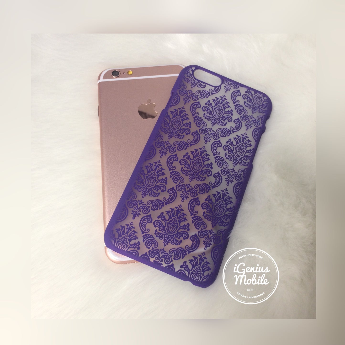 SALE - Purple Damask Case