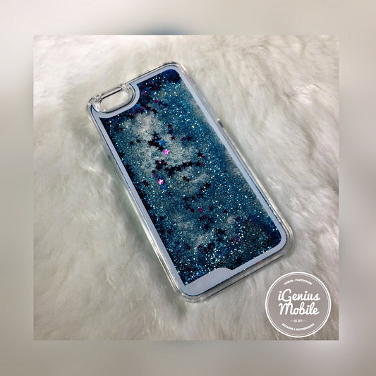 SALE - Blue Liquid Glitter Case