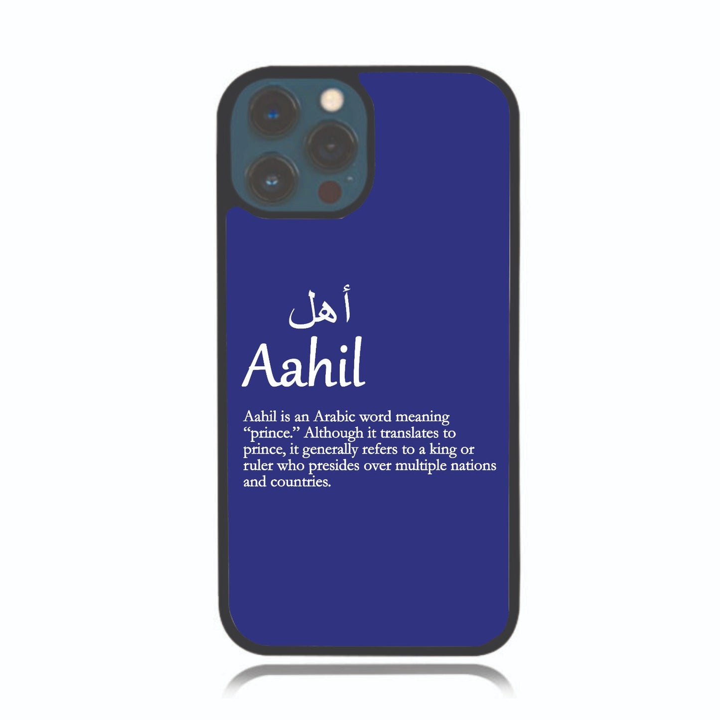 Arabic & English Personalised Case - Dark Blue