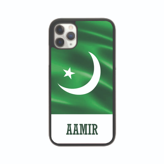 Pakistan Flag Wave English Personalised Case