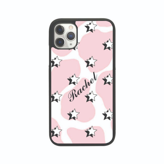 Star Cow Print Personalised Case