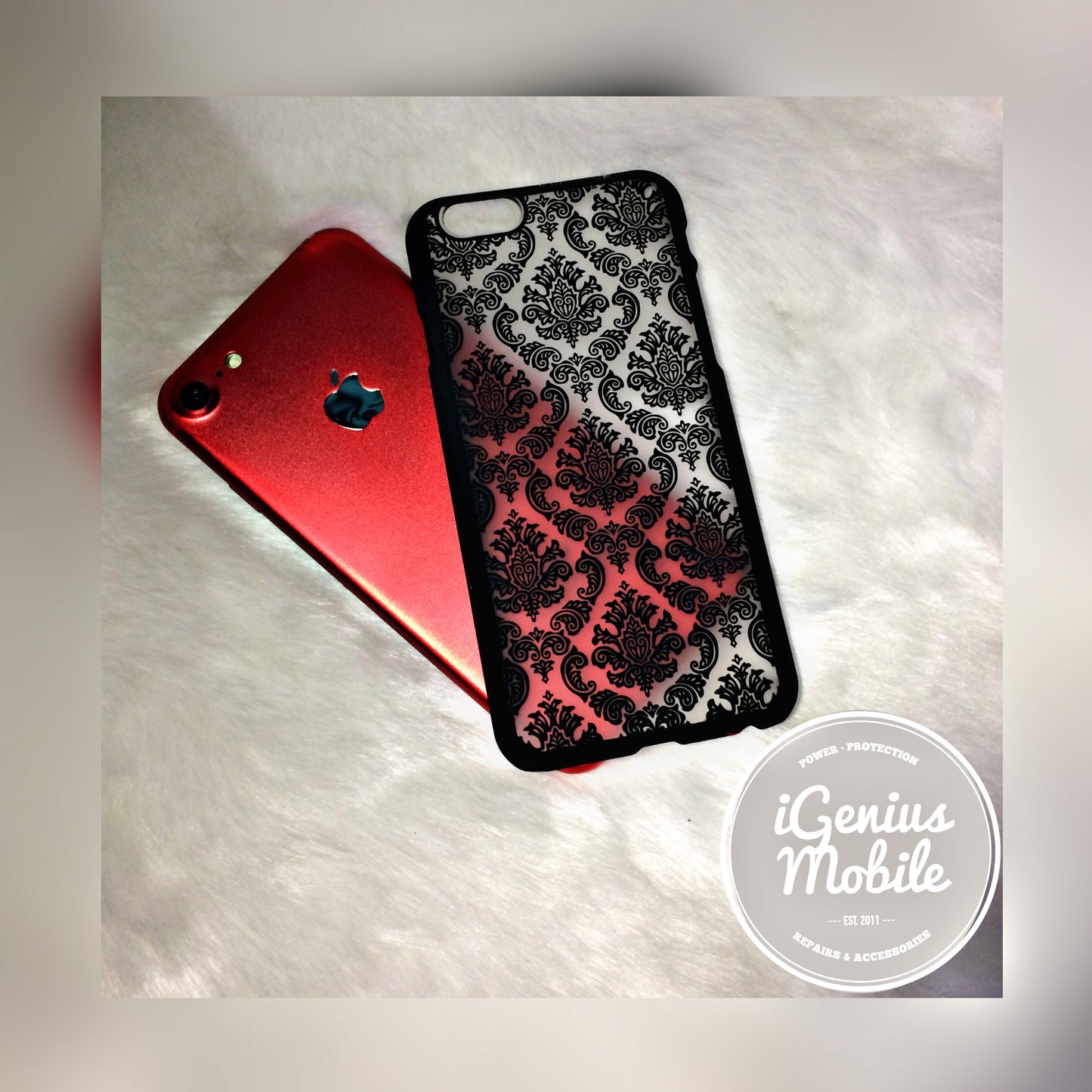 SALE - Black Damask Case