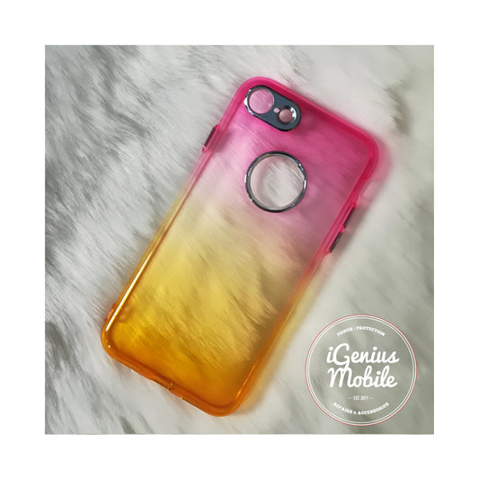 SALE - Back Ombré Case (Silicone, Pink & Yellow)