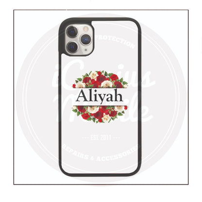Red Rose Bouquet Floral Personalised Case
