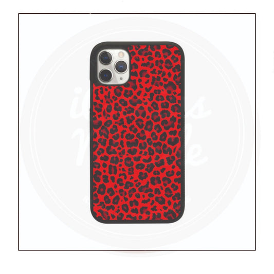 Red Leopard Personalised Case