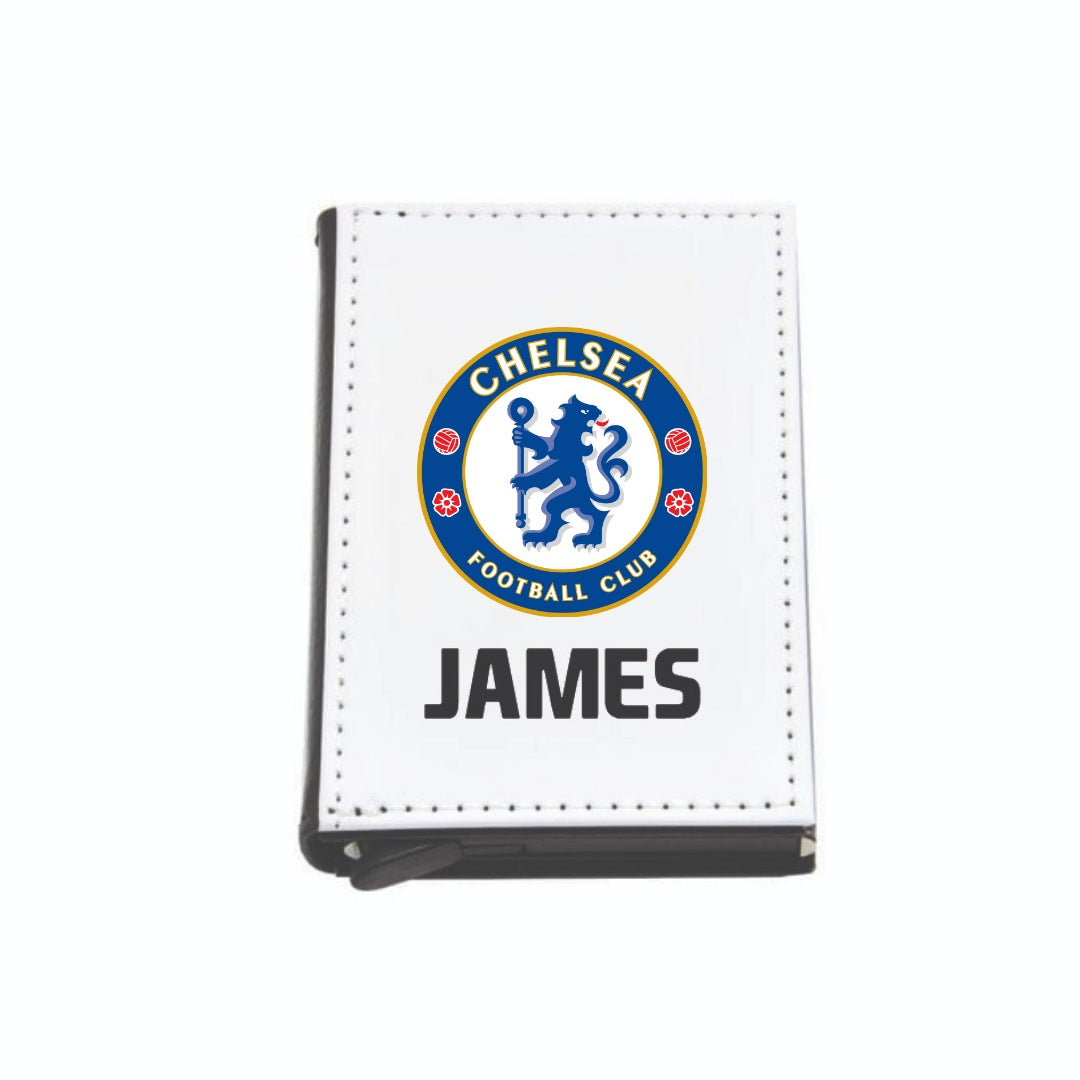 Personalised Football Smart PU Leather Card Holder