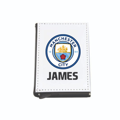 Personalised Football Smart PU Leather Card Holder