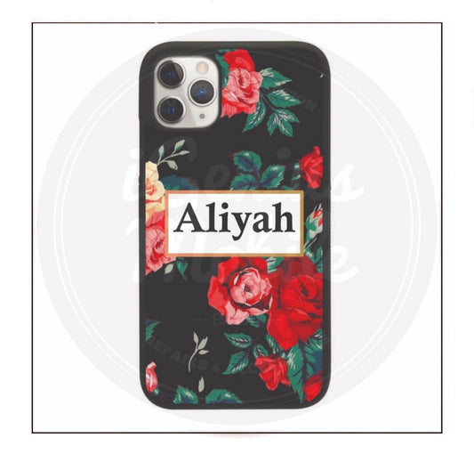 Full Rose Floral Personalised Case